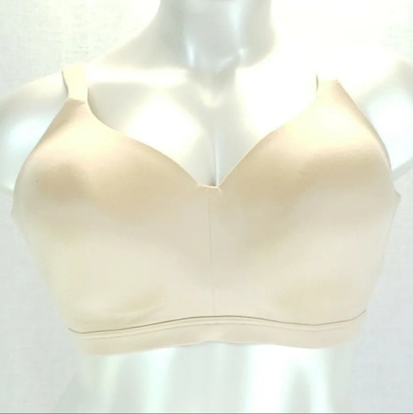 Catherines Full-Coverage Smooth Bra Womens 50D No-Wire Beige Lined Plus Size - Picture 1 of 2